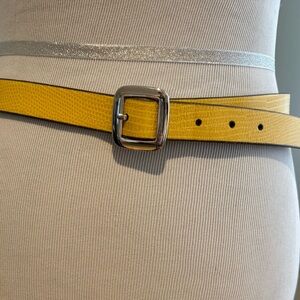 Banana Republicublic leather belt yellow